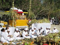 Priests on the beach in Kuta