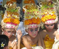 Dancers on the beach in Kuta