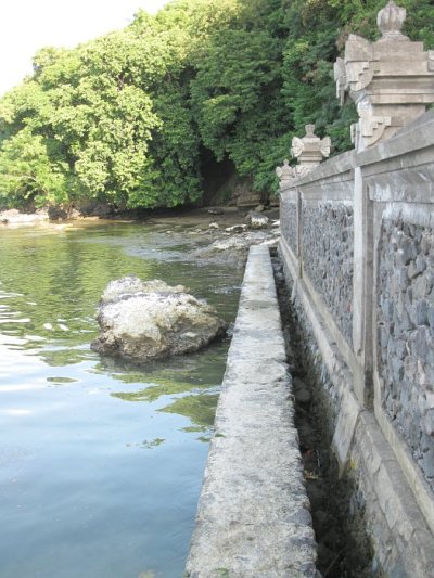 bei Hochwasser überflutet