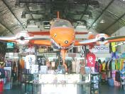 Airplane in a surf shop