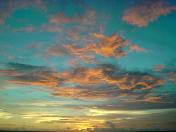 Sunset at Kuta beach